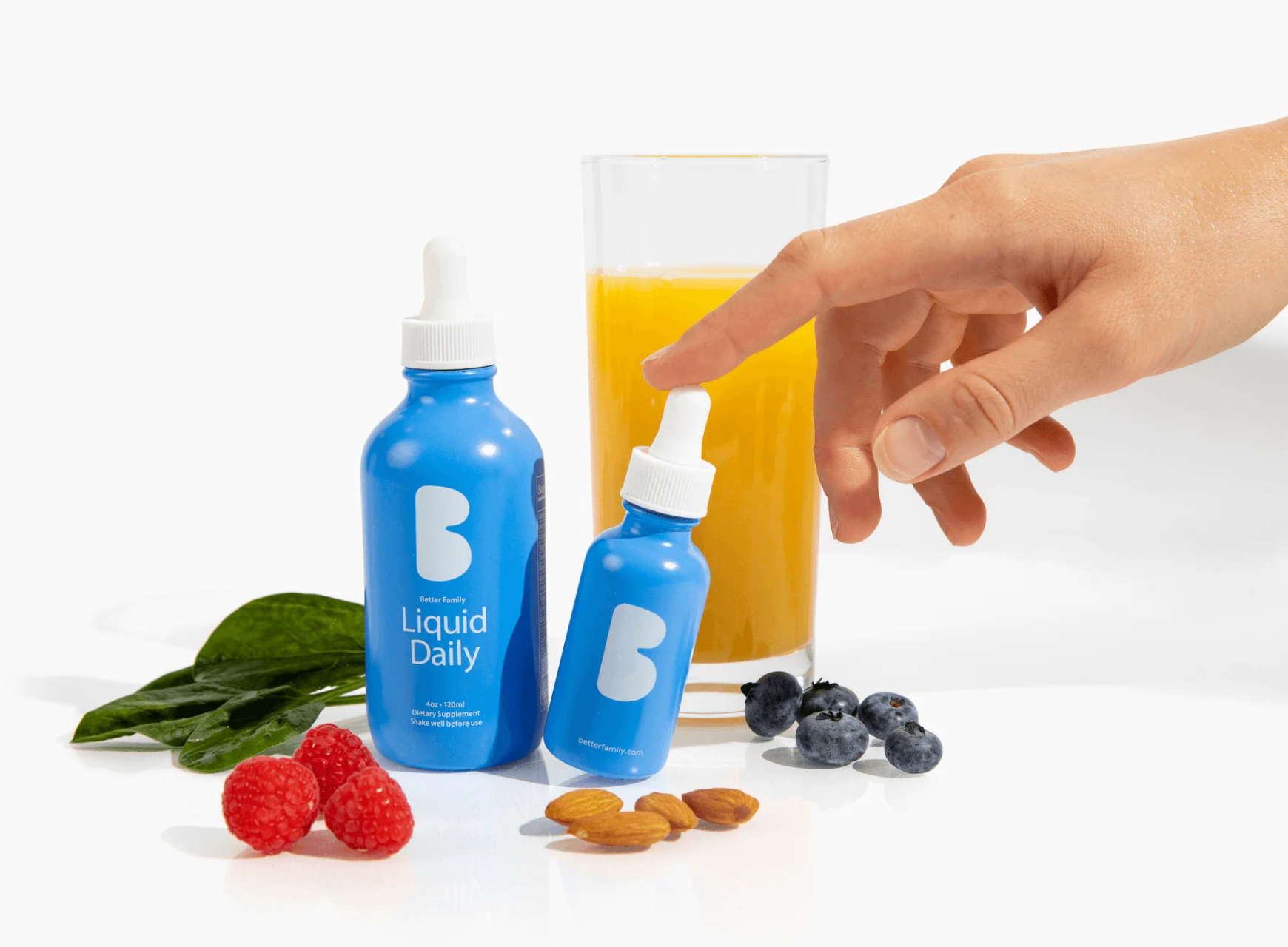 Packaging for liquid vitamins and minerals.