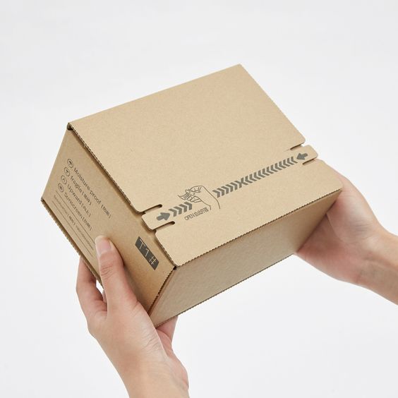 Secure packaging with a tear strip to indicate tampering