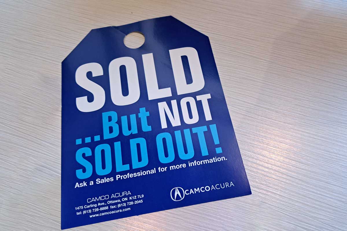 Door Hangers printed on Waterproof Paper